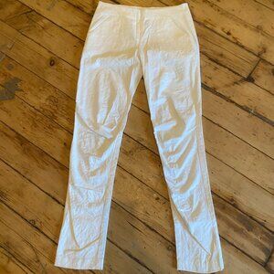 White pants by Zero + Maria Cornejo